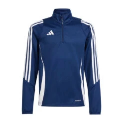 ADIDAS TIRO24 1/4 ZIP TRN TOP | TENABL/WHI
